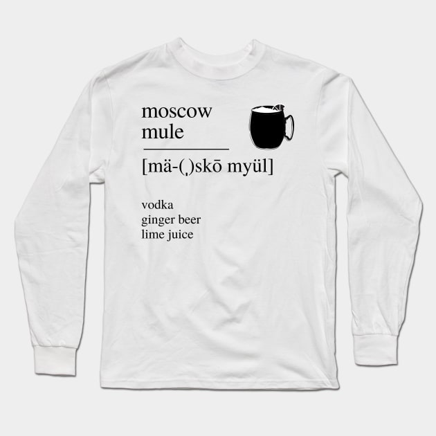 Moscow Mule cocktail Long Sleeve T-Shirt by LushLife